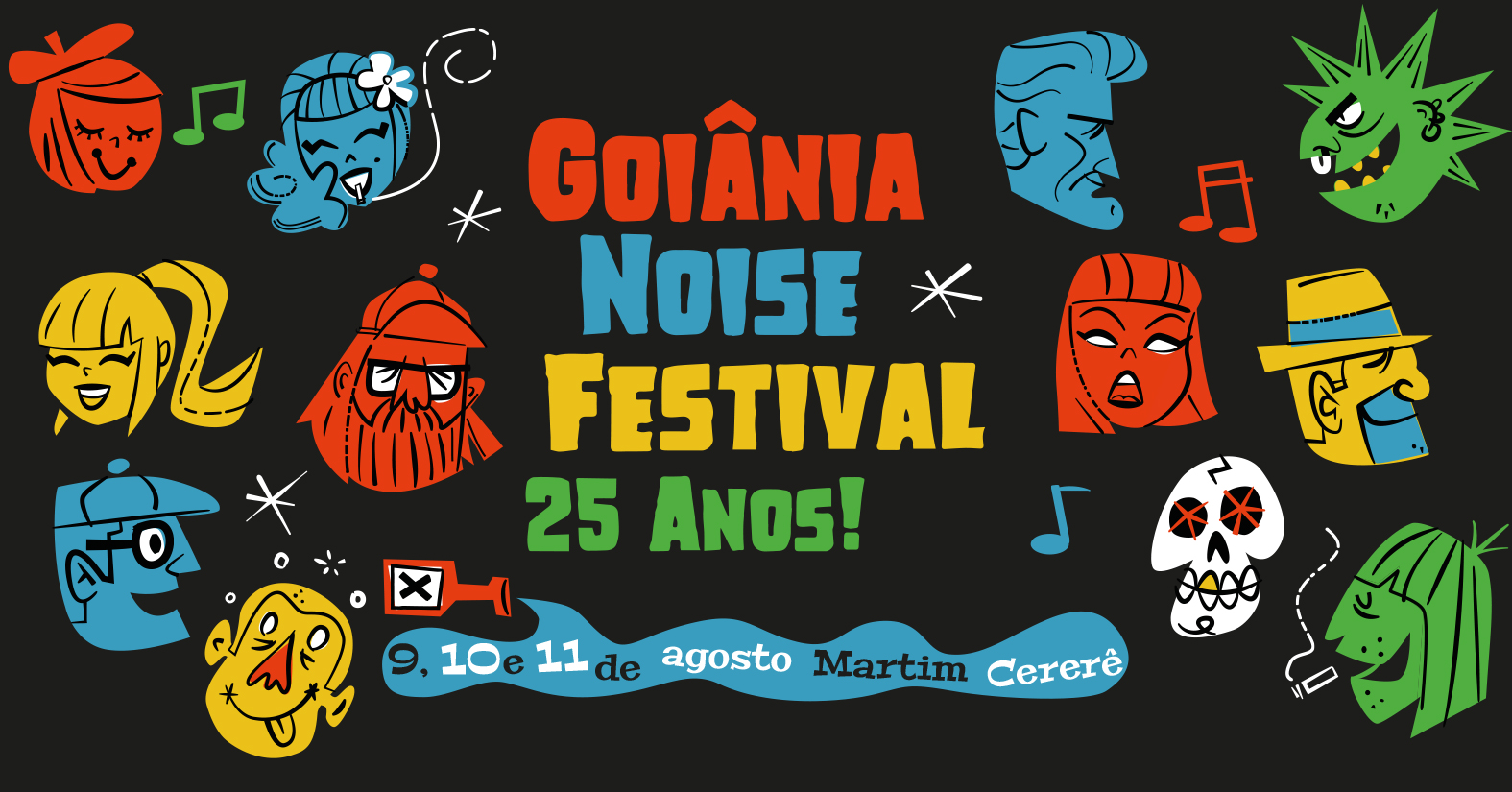 Monstro Discos anuncia data, local e identidade visual do 25º Goiânia Noise Festival