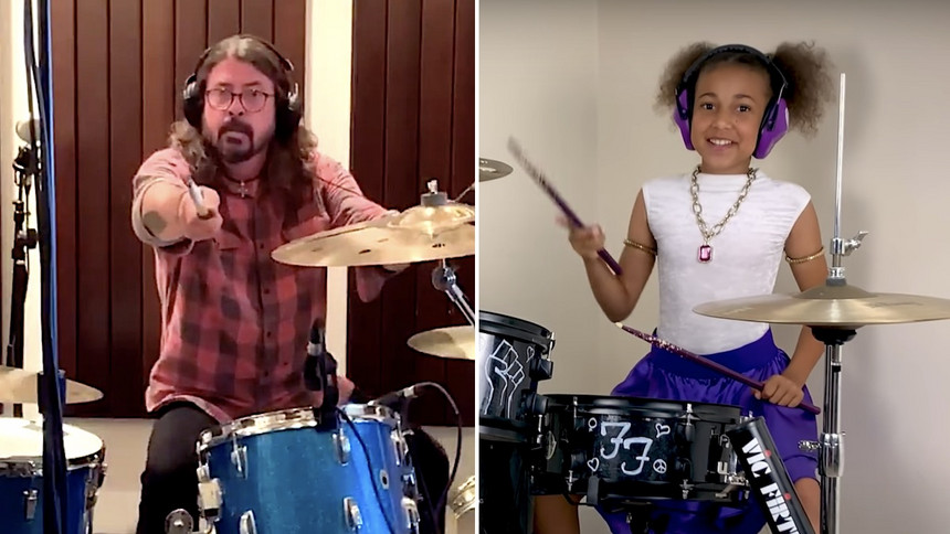 Dave Grohl é desafiado por uma menina de 10 anos!