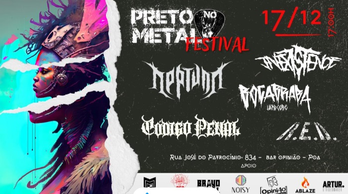 Coletivo “Preto No Metal” realiza seu primeiro festival de música ao vivo